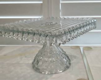 Fostoria cake stand