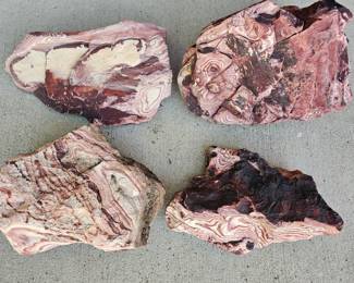 Lot #B314 - Natural Banded Rhodochrosite Raw Rough Mineral Specimens for Collectors & Crystal Enthusiasts