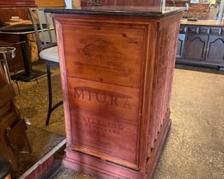 Wine bottle rack with granite top