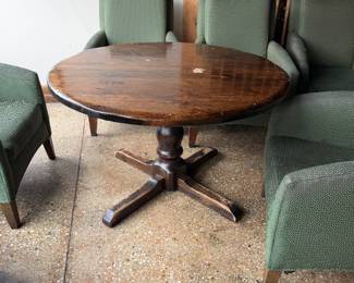 Circle wooden table 