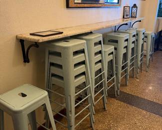 Metal bar stools