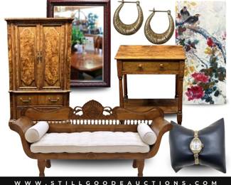 Jewelry, antiques, art, power tools, hand tools and much more!