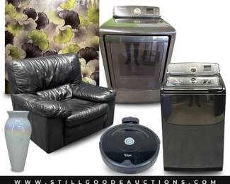 Large appliances, vacuum cleaners, pottery, tools, toys, books, antiques and much more!