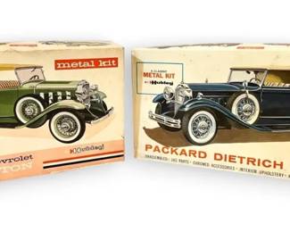 Two Vintage Metal Car Kits