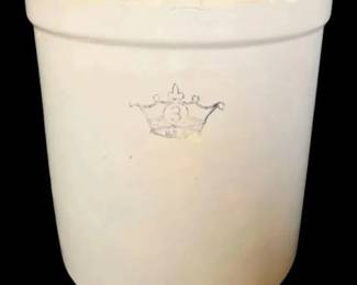 Primitive 3 Gallon Stoneware Crock