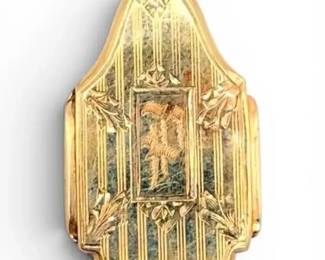 10k Gold Monogrammed P Locket 2.57g