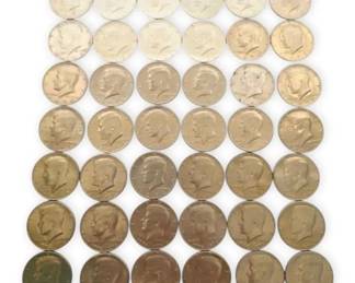 42 Kennedy Half Dollars