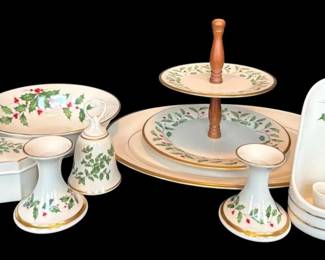 Lenox Holiday Serving Tray, 2Tiered Server, Decor More