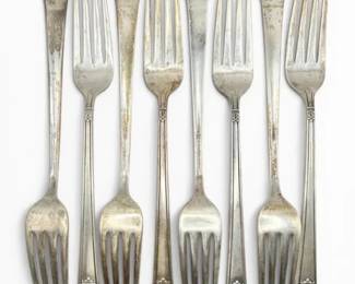 7 Coventry Sterling Silver Forks By International Silver 378g
