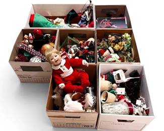 6 Boxes Of Christmas Decorations, Ornaments And More