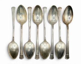 6 Coventry Sterling Silver Tea Spoons By International Silver 2204g