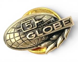 10k Gold Globe 5 Year Pin 1.87g