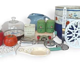 Cheese Tray, Strawberry Tomato Jars, Water Pitcher More