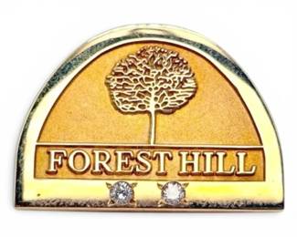 14k Gold Forest Hill Pin 2 3.80g