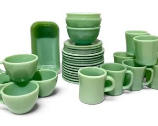 FireKing Jadeite Bowls, Cups, Saucers, More