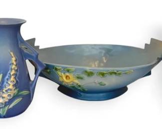 Roseville Pottery Bowl Vases