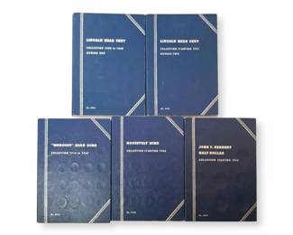 Coin Collector Books Mercury Head Dime, Roosevelt Dime, More