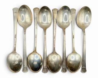 7 Coventry Sterling Silver Table Spoons By International Silver 286g