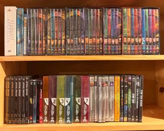 Star Wars, Star Trek, Star Gate DVDs and BluRays
