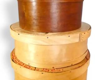 Shaker Style Bentwood Nesting Storage Boxes
