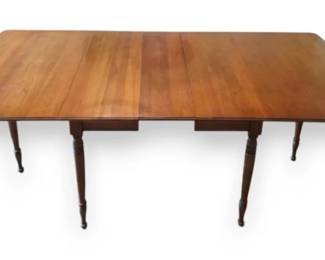 Pennsylvania House Drop Leaf Wooden Dining Table With Extra Leaf Protective Cover
