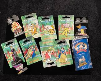 Disney Snow White and the Seven Dwarfs Pin Lot