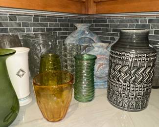 Assorted Vases and Glassware