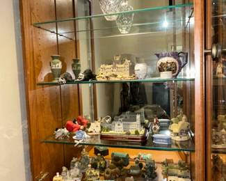 Assorted Miniature Buildings and Figurines