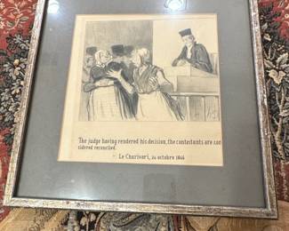 Honor Daumier Print The Judges Decision