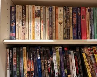 Romance Novels and Action DVDs Collection