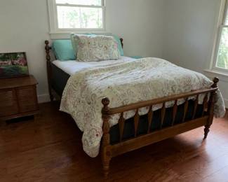 Vintage Jenny Lind Spindle Bed Frame