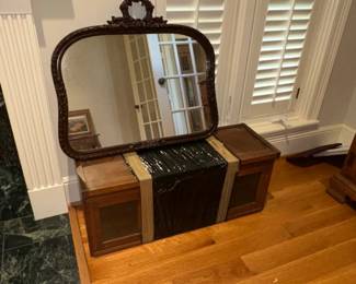 Art Deco Waterfall Vanity with Mirror