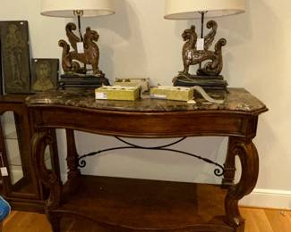 Pair of Griffin Table Lamps