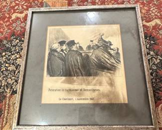Honore Daumier Peroration in the Manner of Demosthenes Print