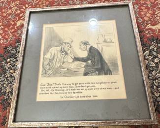 Honor Daumier Le Charivari Caricature Print