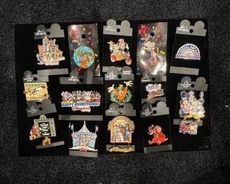 Assorted Disney Theme Park Pins Collection