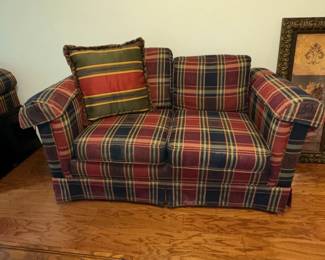 Plaid Loveseat