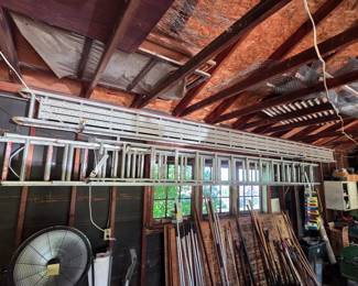 aluminum scaffolding and ladders with scaffolding mounts.