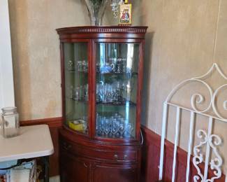 Antique Corner China Cabinet