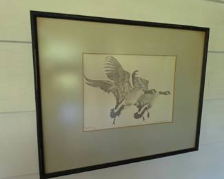 Signed Lithograph Limited Edition #11/85 "The Get Away"