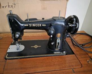 Singer sewing machine.