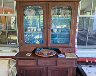 Beautiful Farmhouse Hutch, china cabinet.