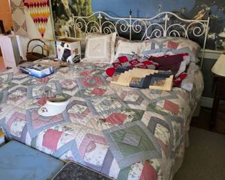 Antique Iron bed frame.