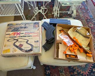vintage 1970s Aurora AFX Jackie Stewart Revamatic Enduro slot car race set in its original box