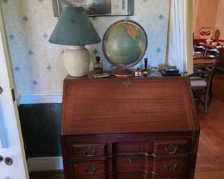 Antique Chippendale style secretary desk