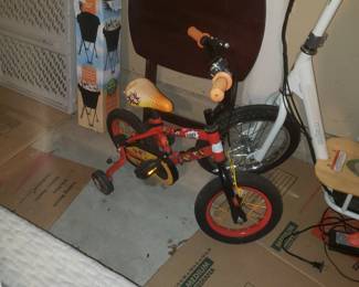 Toddler bike and many babygates