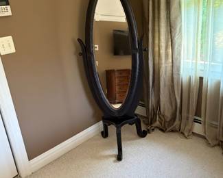Cheval mirror leather pottery barn