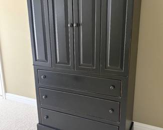 Black matching armoire
