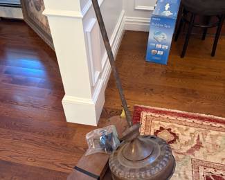 Ceiling fan with long adapter pole