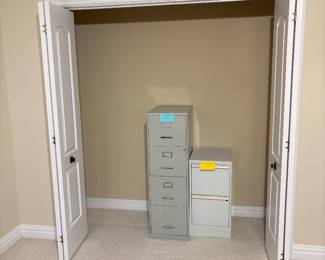 Lg and small file cabinet 